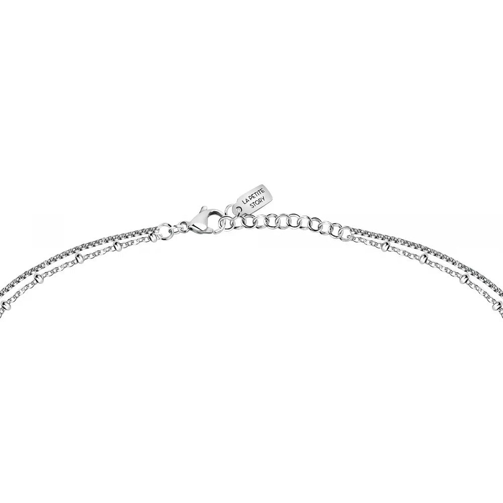 Collana Donna La Petite Story LPS10ASF02 in acciaio rodiato collezione Family - immagine 2