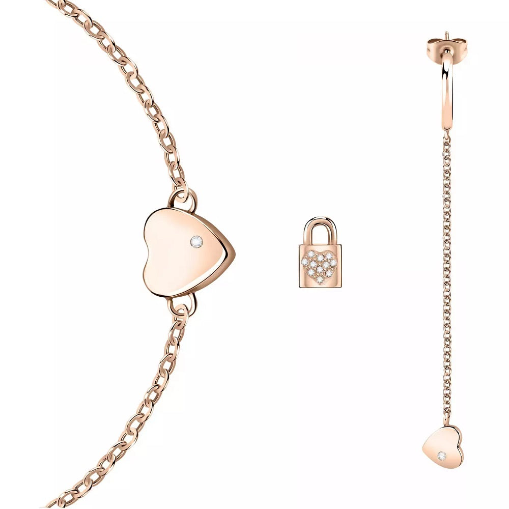 Set Bracciale e Monorecchini LA PETITE STORY Love - LPS20ASD01 - immagine 2
