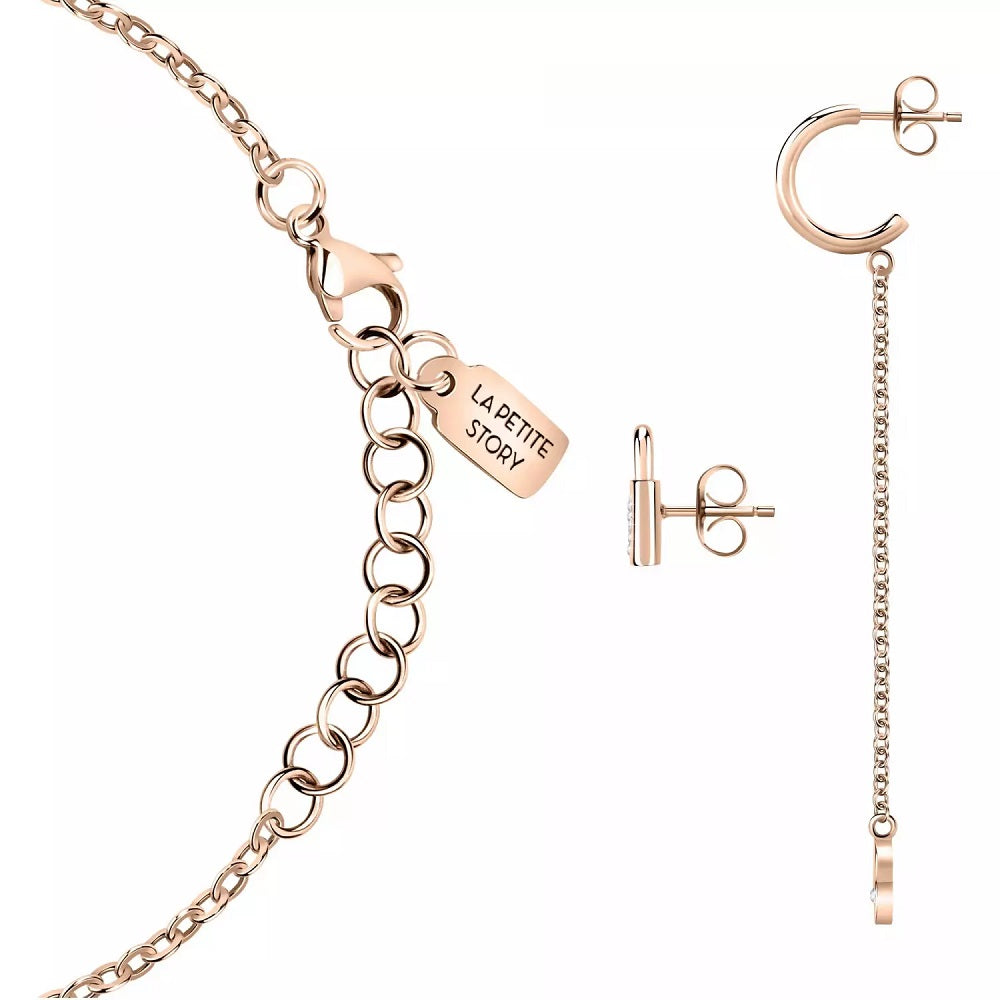 Set Bracciale e Monorecchini LA PETITE STORY Love - LPS20ASD01 - immagine 3