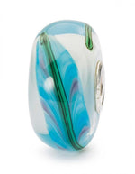 Beads Trollbeads TGLBE-20295 “Piuma nel Vento” in vetro