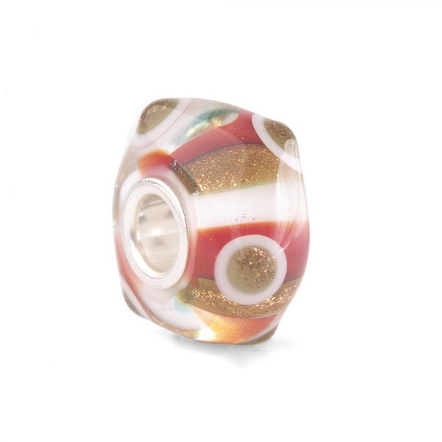 Beads Trollbeads TGLBE-20275 Pois dei Desideri” in vetro collezione Thun By Trollbeads