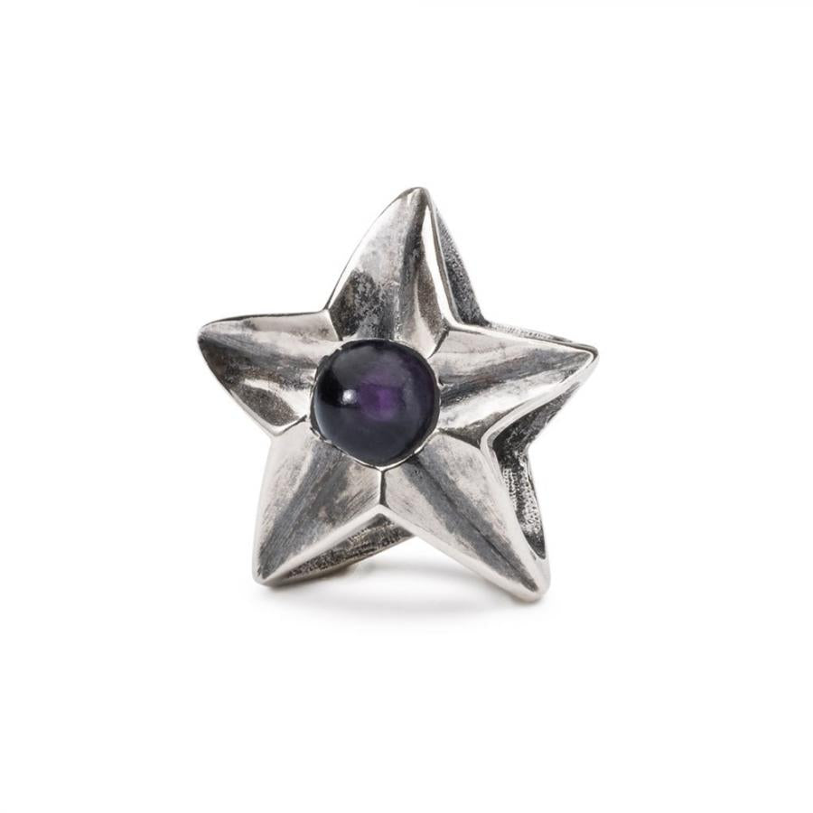 Beads Trollbeads TAGBE-00267   “Stella dell’Equilibrio”  in argento 925 e pietra preziosa