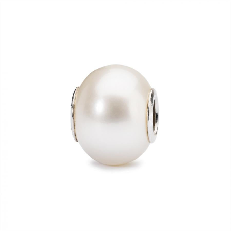 Beads TROLLBEADS Perla Bianca in Argento 925 - TAGBE-00085