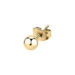 Mono Orecchino Donna La Petite Story LPS02ARQ120 in acciaio pvd gold con sfera Ø 4 mm collezione Single Earrings