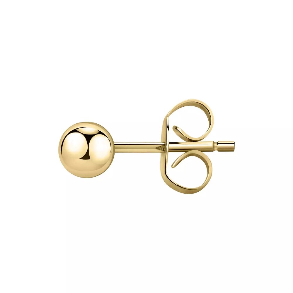 Mono Orecchino Donna La Petite Story LPS02ARQ120 in acciaio pvd gold con sfera Ø 4 mm collezione Single Earrings - immagine 2